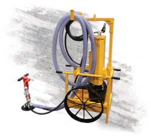 E-Z Drill handheld drill dust collection cart