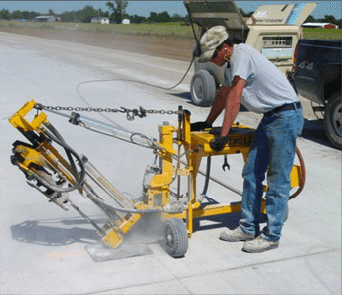E-Z Drill 240B SRA slab rider concrete drill stitching